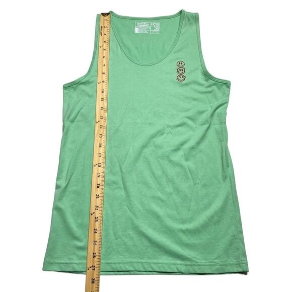 Dutch Bros Mint Smiley Faces Logo Tee Sz M - Picture 8 of 10